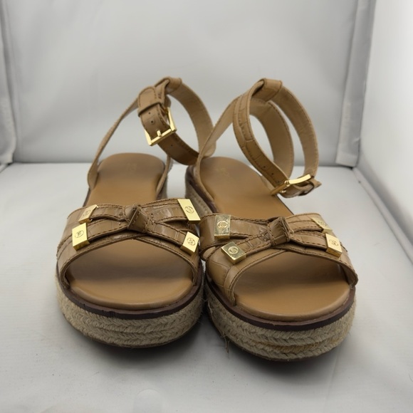 Michael Kors Brown Sandals with Gold Details - Picture 2 of 5